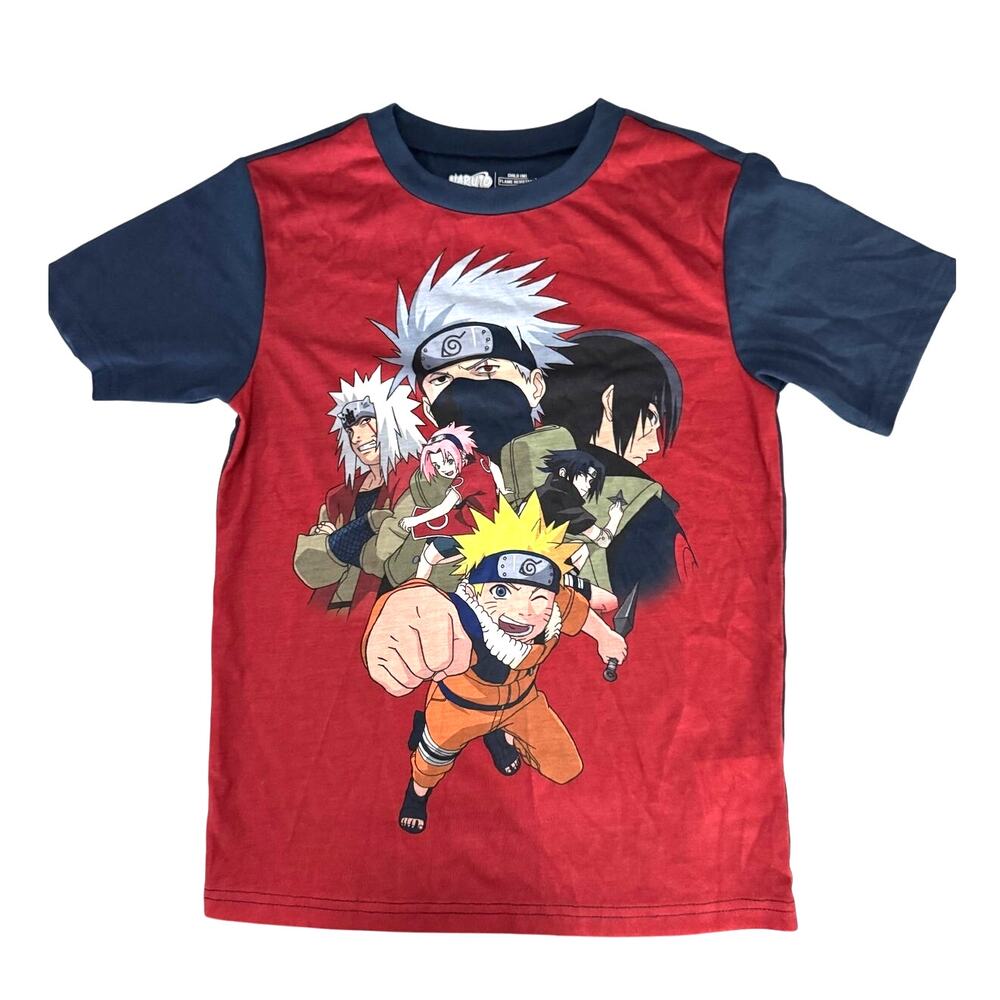 NARUTO Sleep Shirt NEW Flame Resistant Polyester SS Graphic Tee Size Child M